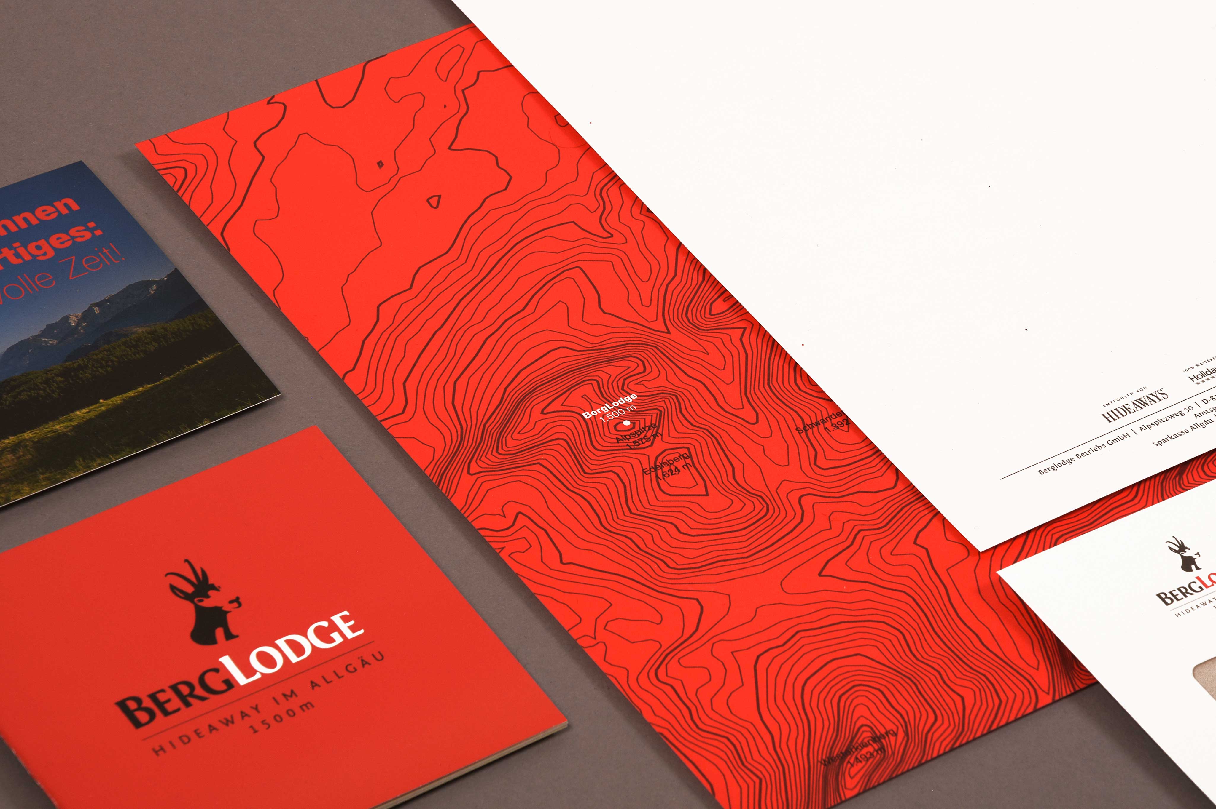 Briefpapier Grafikdesign | BergLodge | Nesselwang