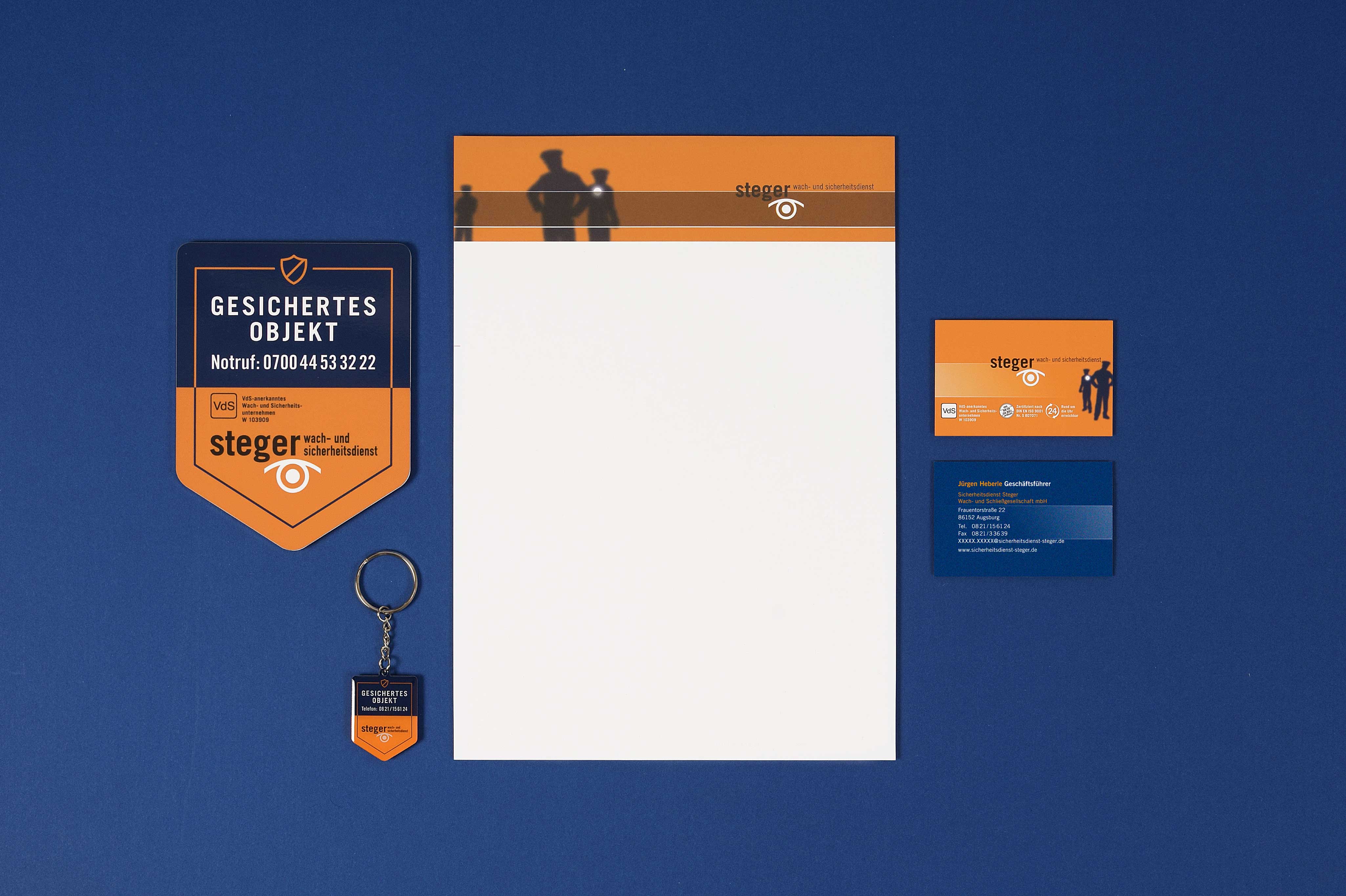 Geschäftspapiere Design | Sicherheitsdienst Steger | Augsburg