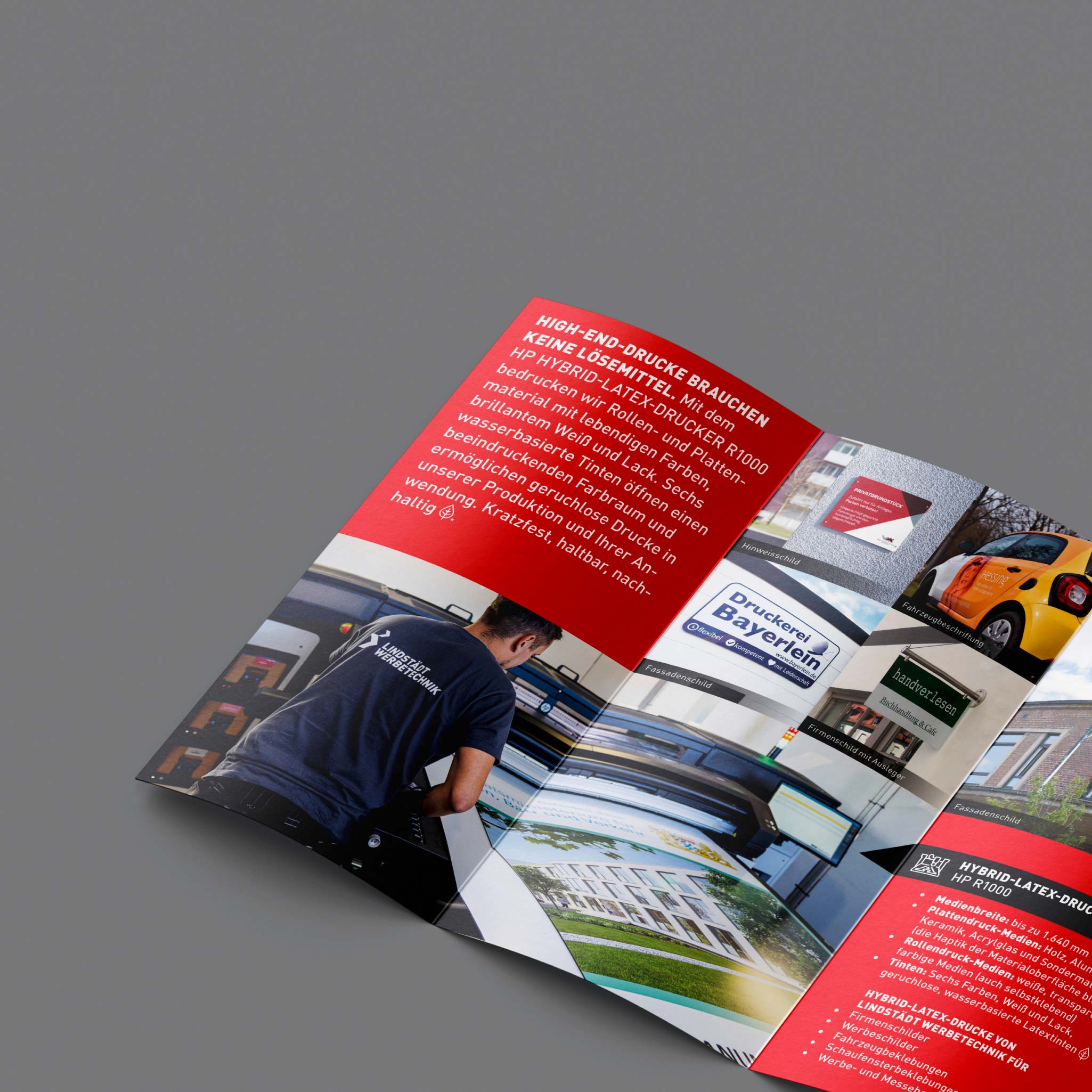 Flyerdesign | Lindstädt Werbetechnik | Augsburg