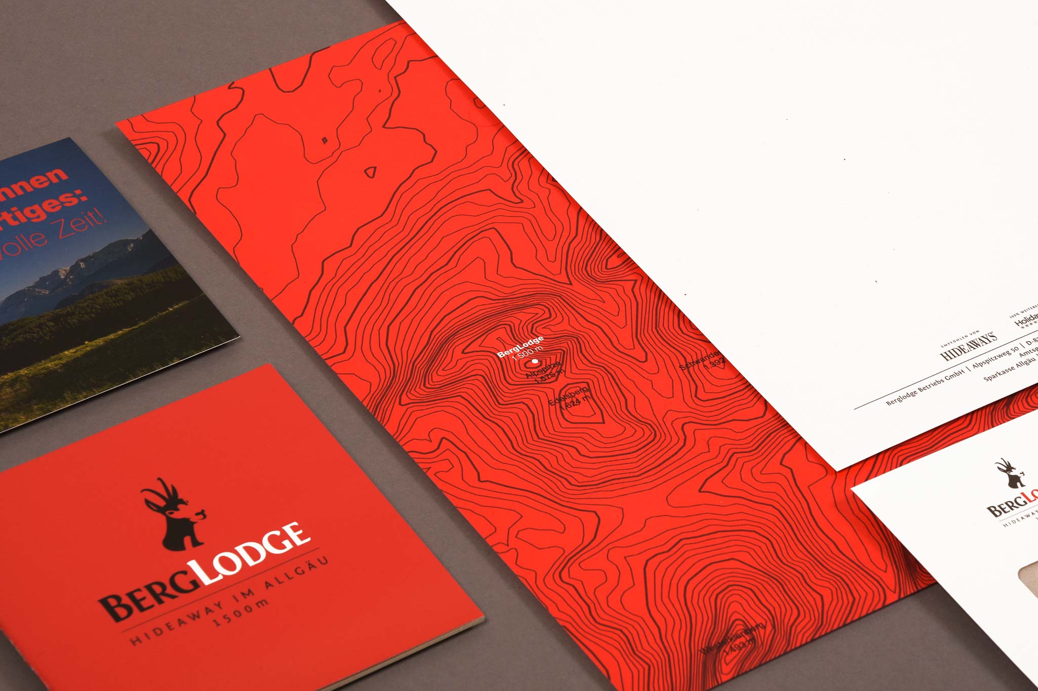 Briefpapier Grafikdesign | BergLodge | Nesselwang